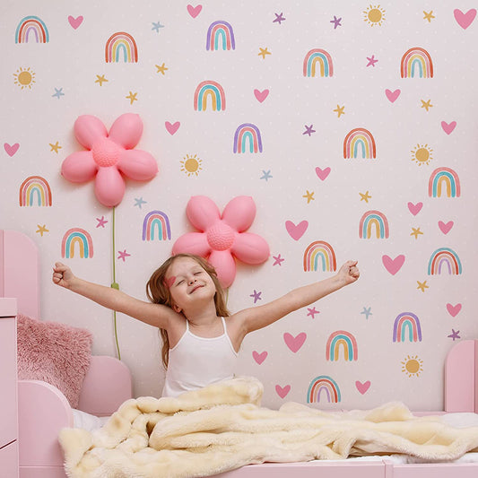 Pink Heart Wall Stickers